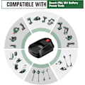 Miniatyrbillede 4 af 4: BOSB18C Batteriadapter til Bosch Professional 18V System Batteri GBA 18V Batteri BAT609 BAT610 BAT618 BAT619 Fungerer i Bosch 18V PBA System Elværktøj
