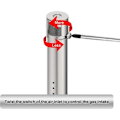 Miniatyrbilde 4 av 4: Pakke Universal Justerbar Rustfritt Stål Erstatningsrørbrenner, Uttrekkbar fra 31cm til 42cm, Passer de fleste Gass BBQ Griller