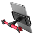 Miniatyrbilde 3 av 5: Mobilholder for baksete i bil, justerbar nakkestøtteveske, universell for 4.7-10.5 tommers mobiltelefoner og nettbrett, rød