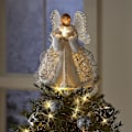 Miniatyrbilde 1 av 3: LED engel juletretopp stjerne jul engel engel juletrepynt juletretopp dekorasjon lys engel fe figur ornament