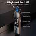 Miniatyrbillede 3 af 4: Elektronisk Alkoholtester, Elektronisk Alkoholtester, Alkoholmåler, Fransk Godkendt Elektronisk Alkoholtester