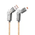 XO-kabel NB276 4-i-1 USB-C - Lightning + USB - USB-C 60W 1,0m grå