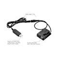Pikkukuva 3 / 5: XJ--e8 Dummy-akku kytkin USB-sovitinkaapeli LP-e8:lle 550d 600d 650d 700d DSLR-kameroille