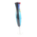 Miniatyrbillede 3 af 5: XJ-1 stk. Popper Fiske 3D med Treble Kroge 12cm 42g Topwater Hårdt Lokkemiddel Blød Plast Isca Artificial F