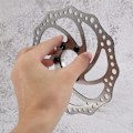 Miniatyrbillede 5 af 5: XJ-Bike Bremse Rotor 160mm Rustfrit Stål Racercykel Skivebremse Tilbehør Med 48mm Flange Diago