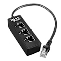 Miniatyrbillede 1 af 5: XJ-Rj45 Han til 3 Rj45 Hun Port Netværksforlængerkabel Splitter Lan Ethernet