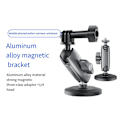 Miniatyrbild 2 av 5: XJ-Magnetisk Actionkamerahållare i Aluminiumlegering 360 Justerbar 1/4 Adapter För