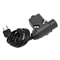 Miniatyrbild 4 av 5: XJ-MH U94 PTT-adapter Förstärkt PU-kabel Push-to-Talk Militär adapterkabel med 2-stiftskontakt för Vertex för ICOM-radio