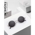 Miniatyrbild 3 av 5: John Lennon-glasögon för män, runda solglasögon, polariserade, cirkelformade