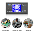 Miniatyrbild 2 av 5: LCD Digital Voltmeter Amperemeter Wattmeter DC0-500V 10A 999W Spänning Ström Effektmätare Volt Detektor Testare Monitor