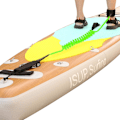 Miniatyrbillede 2 af 5: XJ-Surf SUP-board leash, 7 mm TPU spiralformet stand up paddle-board leash og surfbræt leash, polstret ankelstrop benrem