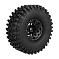 Miniatyrbild 5 av 5: XJ-4st 120mm 1.9 Beadlock Fälg Däck Set För 1/10 Rc Crawler Bil Traxxas Trx4 Rc4wd D90 Axial Scx