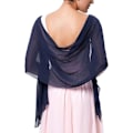 Miniatyrbilde 1 av 5: Myk chiffong Pashmina sjal skjerf og omslag for formell aftenkjole, brud brudepike sjal for bryllup