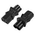 Miniatyrbillede 1 af 5: XJ-C13 til C6 strømadapter IEC 320 C13 hun til C6 han 3-benet AC-konverteringsstik (2-pak)
