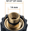 Miniatyrbild 3 av 4: Högtrycksslang Stihl / Nilfisk / Gerni Quick Connect 5m för högtryckstvätt