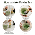 Pikkukuva 4 / 5: Matcha-setti, japanilainen teesetti sisältää Matcha-kulhon nokalla, Matcha-pidikkeen, Bambu Matcha -vispilän ja Bambu-lusikan, valokuvan väri