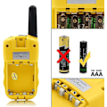 Pikkukuva 4 / 5: XJ-Radiopuhelimet lapsille - 2-suuntainen radio sisäpuhelin sisäänrakennetulla LED-taskulampulla, LCD-näyttö - keltainen (1 pari)