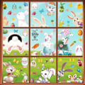 Miniatyrbild 1 av 4: Easter Window Clings, 9 Pcs