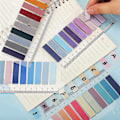 Miniatyrbillede 5 af 5: XJ-60 Farver Skrivbare Morandi Sticky Tabs, Flytbare Farve Side Markører - Transparent Sticky Note