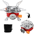 Miniatyrbilde 1 av 4: Mini Bærbart Sammenleggbart Campingkomfyr, Mini Gassbrenner for Fotturer, Utendørs, Piknik, Mini 2800W Campingkomfyr, Enkel Håndtering