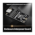 Miniatyrbild 3 av 5: XJ-M.2 Till Typ-c SSD-Kapsling Adapter M2 Nvme Hdd-Kapsling Mellankort Jms583 Chip 10gbps Suppo