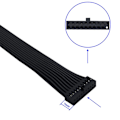 Pikkukuva 5 / 5: XJ-2kpl Emolevyn USB 3.0 20-nastainen naaras - USB 3.0 20-nastainen uros jatkokaapeli - 15cm