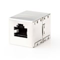 Miniatyrbillede 1 af 2: XJ-Netværkskobling | CAT6 | Skærmet | RJ45 Hun | RJ45 Hun | Lige | Metal | Boks