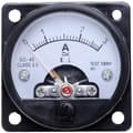 AC Rund Analog Panelmätare 0-3A Mätning Amperemeter Svart