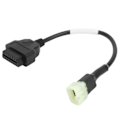 Miniatyrbillede 1 af 5: OBD2 6-benet motorcykeldiagnostikkabel konverteringsadapter til Delphi ECU med stik