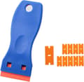 Glass Scraper Vitroceramic Hob Scraper with 10 Plastic Scrapers, ZQKLA