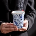 Miniatyrbillede 2 af 5: 250ml Blå og Hvid Porcelæn Te Kande Twa Maker Justice Kop Håndlavet Keramisk Te Cha Hai Te Kop Kung Fu Te Service Ceremoni