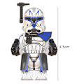 Miniatyrbillede 5 af 5: 8 stk. Star Wars Rex Jesse Clone Force 99 Wrecker Hunter Minifigur Samlede Mini Byggeklodser Actionfigurer Legetøj Børn Gave