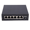Miniatyrbild 2 av 5: XJ-Poe Switch 6-port 100 Mbps Switch 4 Poe+2 Uplink Med Intern Strömförsörjning Kontor Hemmanätverk Hub För Ip C