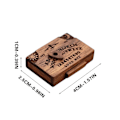 Miniatyrbilde 3 av 5: XJ-Miniatyr Åndebrett med Skuff Ouija-Brett Hjemmeinnredning Ouija-Brett Dekorasjoner Miniatyr Åndebrett Mini Ouija-Brett Halloween Dekorasjoner Tre