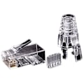 Miniatyrbild 1 av 5: XJ-50st Cat6 Rj45 Kontakt Utp Kabel Ethernet 8p8c Nätverk 6 Modulära Kontakter Med 6.5mm Rj45 Hattar