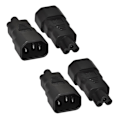 Miniatyrbild 1 av 5: XJ-2x Pdu Ups C14 Till C5, Iec320 C13/c14 Till C5/c6 Nätkabel För Bärbar Dator Strömförsörjningskabel Adapter