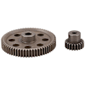 Miniatyrbilde 2 av 5: XJ-2 stk. (21t+64t) 11184 & 11181 Differensial Metall Hovedgir 64t Motorgir 21t