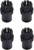 4-pack Replacement Brushes Round Brushes For Kärcher Sc1 Sc2 Sc3 Sc4 Sc5 Sc7 Steam Cleaner (black)