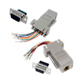 Pikkukuva 1 / 5: XJ-10kpl Db9 - Rj45 Modulaarinen Adapteri, Db9 - Rj45 Naarasliitin Ethernet-adapteri