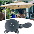 Miniatyrbillede 4 af 4: 360° roterende parasolfod, parasoltilbehør, udendørs paraplyholder, robust paraplyholder til fiskeri i baghaven