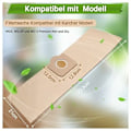 Pikkukuva 3 / 4: Pölypussit ja patruunasuodattimet imuriin WD3 Premium, 3.300 M, 3.200, WD3.500 P, 6.959-130, 5 kpl