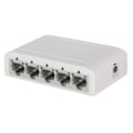 Pikkukuva 1 / 5: XJ-5 Port Gigabit -datakytkin, verkkokeskitin, työpöydän Ethernet-jakaja, Plug & Play -suojatut portit, tuulettimeton