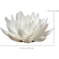 Miniatyrbilde 3 av 5: XJ-3,9 tommers hvit lotus keramisk røkelsesbrenner blomst røkelsesbrenner pinneholder for yogastudio stue hjemmeinnredning