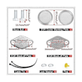 Miniatyrbillede 4 af 5: Aluminium EGR Delete Kit / EGR Fjernelsessæt Blanking Bypass til E46 318d 320d 330d 330xd 320cd 318td