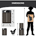 Miniatyrbild 3 av 5: Automatic Chicken Coop Door Aluminum with Battery and Light Detection