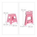 Pikkukuva 4 / 5: XJ-Kokoontaitettava jakkara XL pinkki