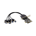 Miniatyrbilde 4 av 5: XJ-Control Kort St331 Pcie X1 Ax99100 4s Industriell Rs232 Com Port Kontrollkort Multifunksjon Convenie