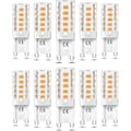 10-pack G9 LED-lampor 3W dimbara varmvit 3000K, motsvarar 50W halogen