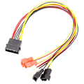 Pikkukuva 1 / 5: XJ-4pin Molex - 3pin tuulettimen virtakaapelisovitin 12v 7v 5v jäähdytystuulettimen kaapeli