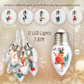 Miniatyrbild 3 av 5: XJ-Julbelysning 2-pack 12 LED 2,4 meter Juldekorationer Ljusslinga
